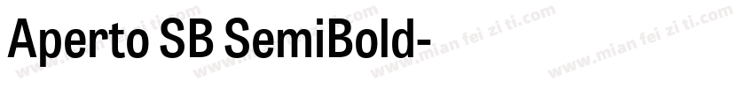 Aperto SB SemiBold字体转换